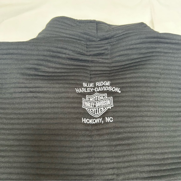 Harley-Davidson Charcoal and Black Button-Up Athletic Sweatshirt - Picture 4 of 5